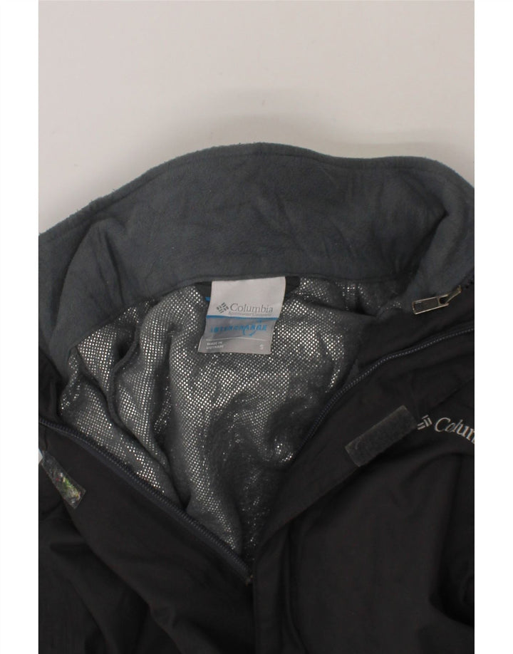 COLUMBIA Boys Windbreaker Jacket 10-11 Years Small  Grey Colourblock Vintage Columbia and Second-Hand Columbia from Messina Hembry 