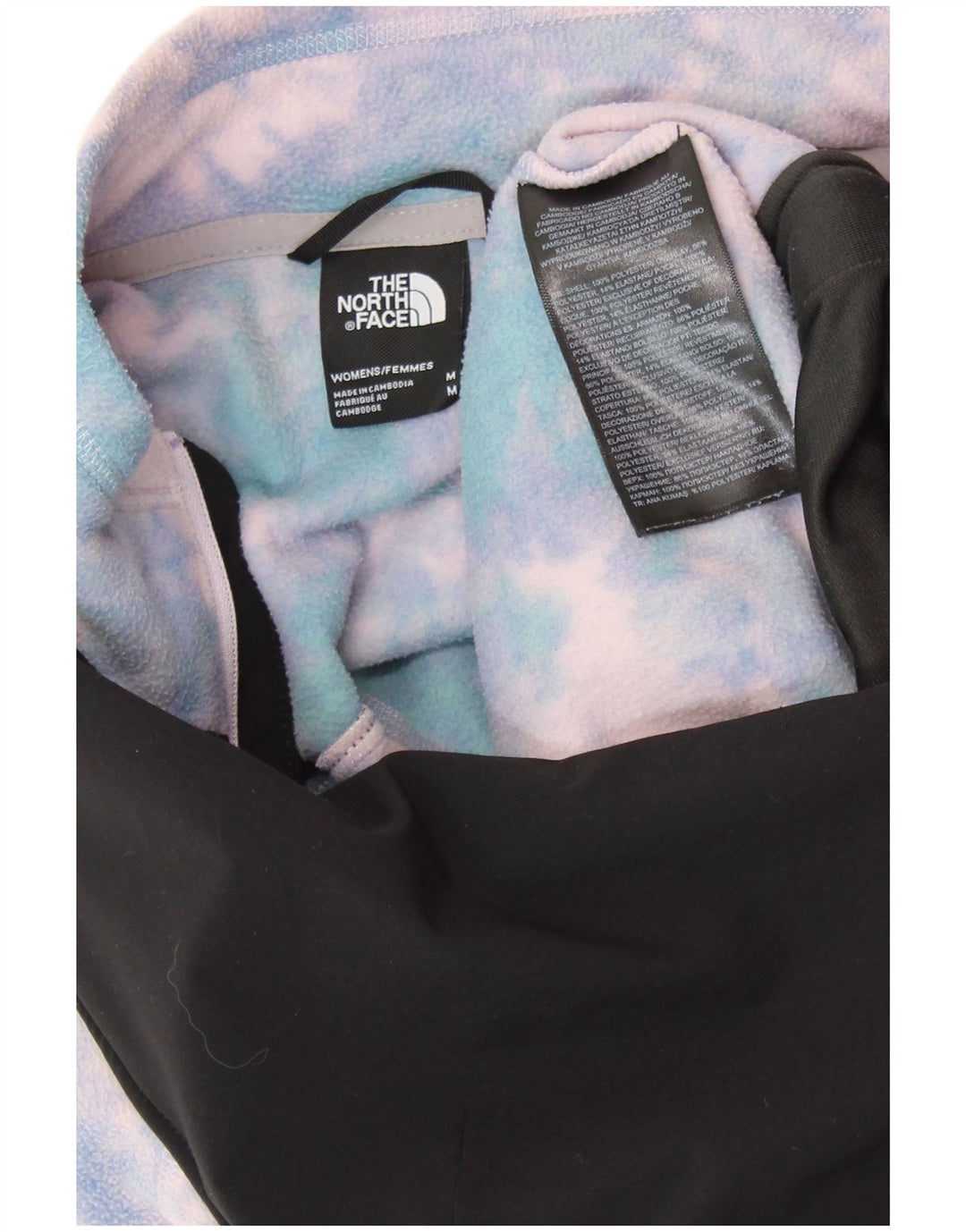 THE NORTH FACE Maglione in pile da donna UK 14 Tie Dye multicolore medio