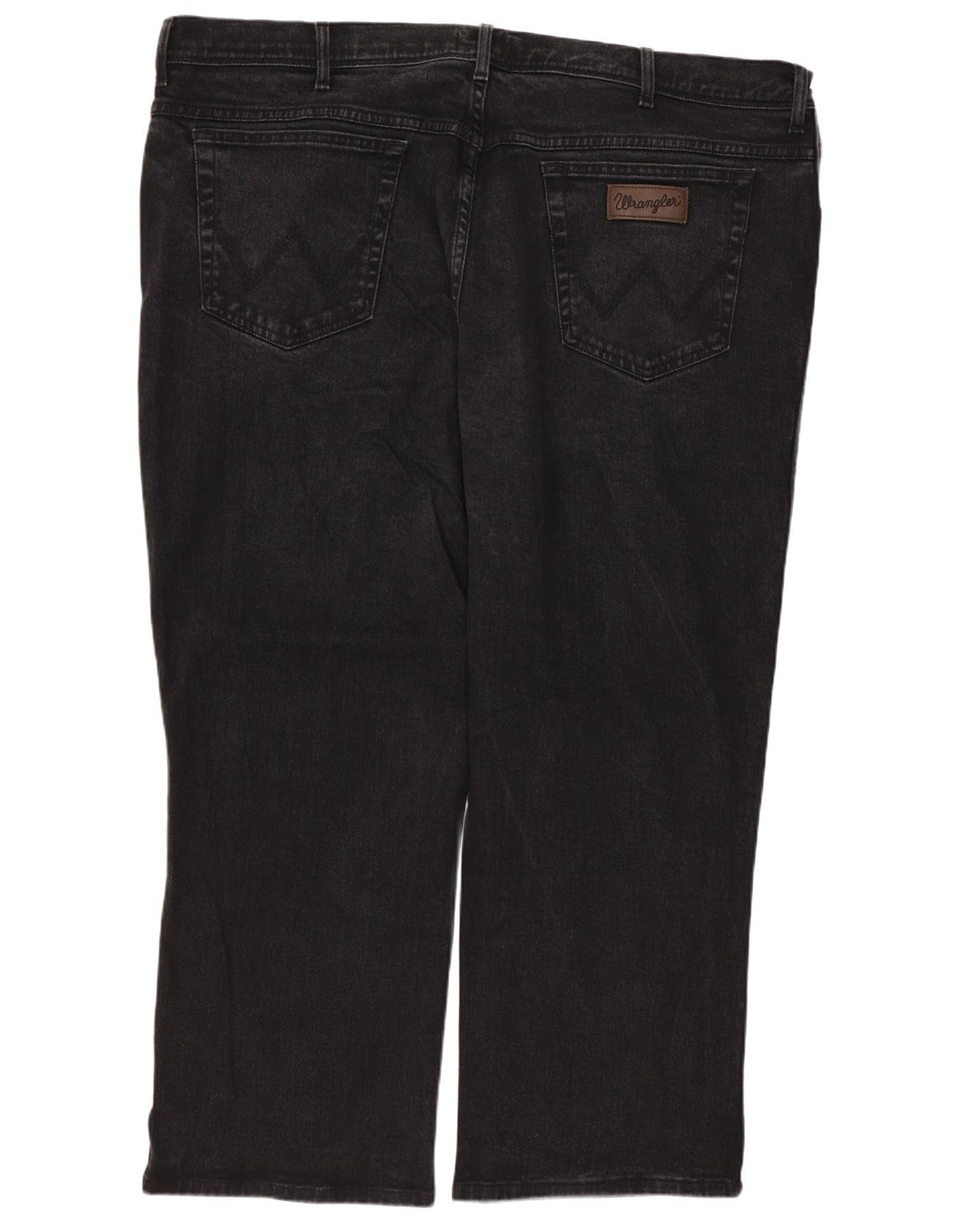 Jeans dritti da uomo Wrangler Texas W46 L27 cotone nero