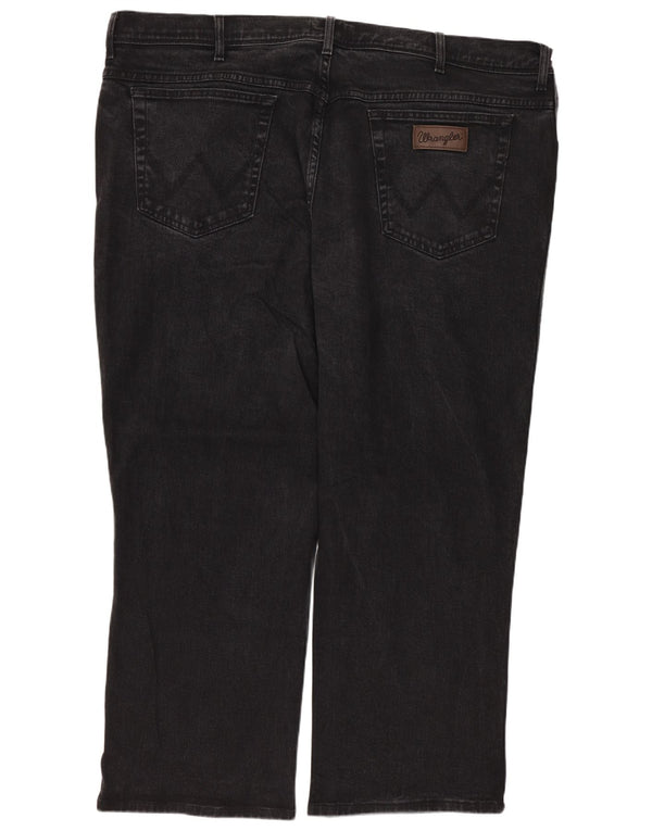 Jeans dritti da uomo Wrangler Texas W46 L27 cotone nero