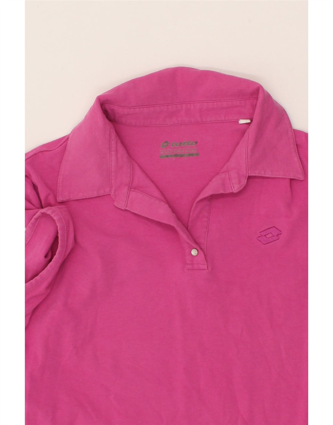 LOTTO Womens Polo Shirt UK 14 Large Pink Vintage Lotto and Second-Hand Lotto from Messina Hembry 
