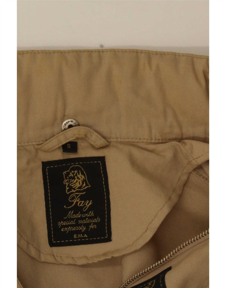 Giacca pratica da uomo vestibilità ampia Fay UK 36 piccola Beige