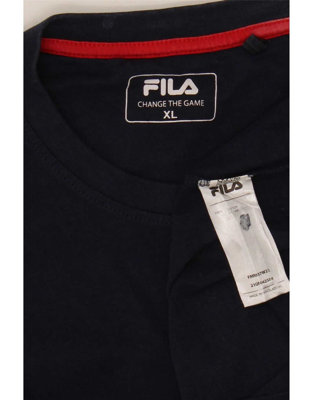 Maglia da uomo Fila a maniche lunghe XL in cotone blu navy