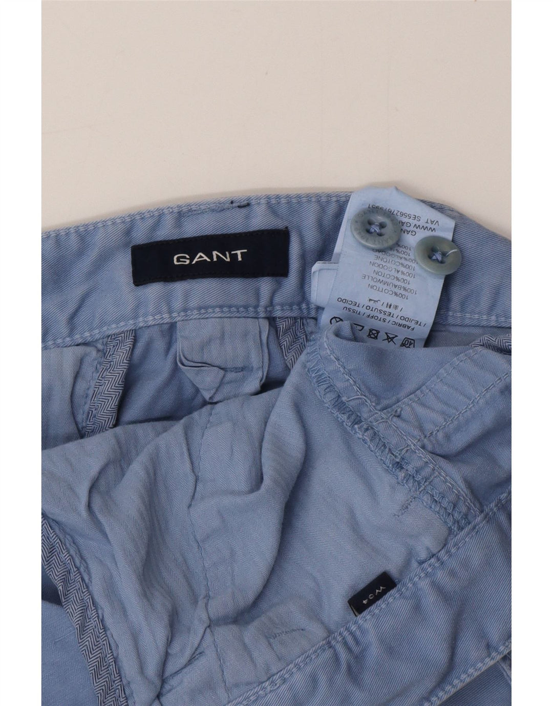 Pantaloncini cargo da uomo GANT W34 Large in cotone blu