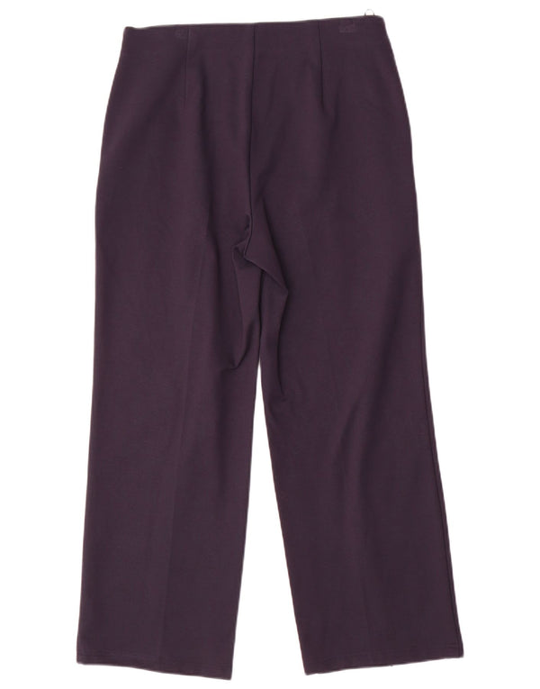 Pantaloni casual da donna Marks & Spencer UK 10 piccoli W28 L26 blu navy