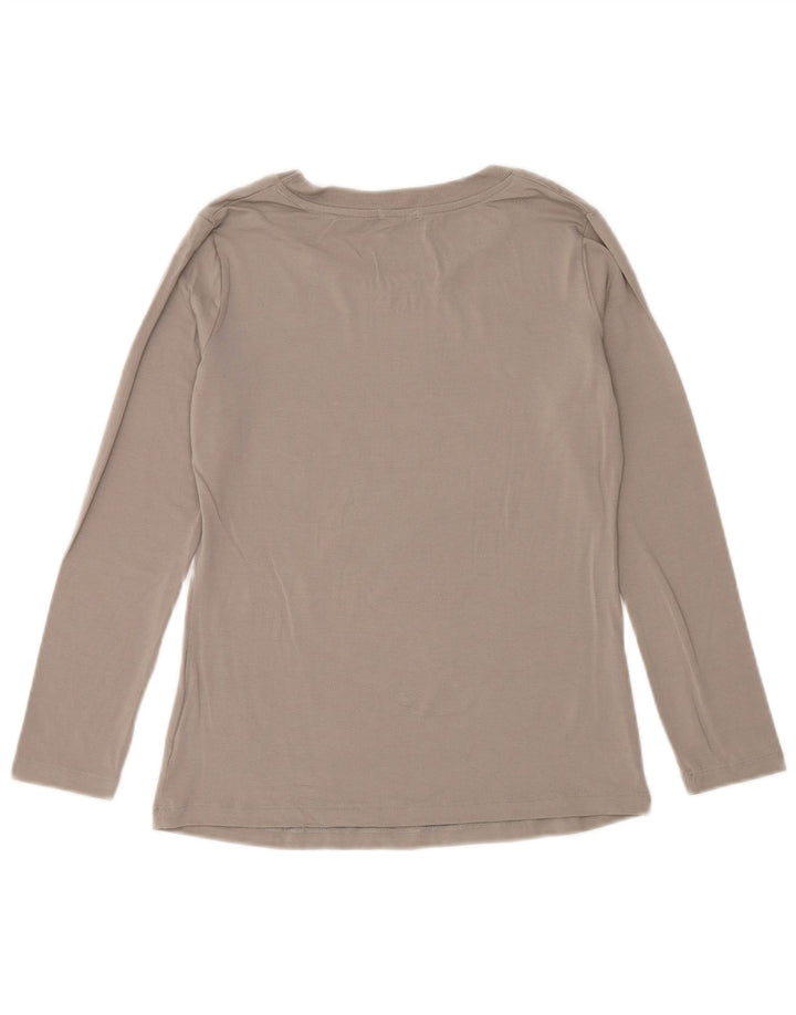 Henry Cottons Top grafico da donna a maniche lunghe IT 44 Grigio medio floreale