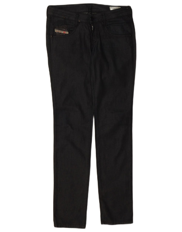 Jeans slim da donna Diesel Clush W27 L32 cotone nero