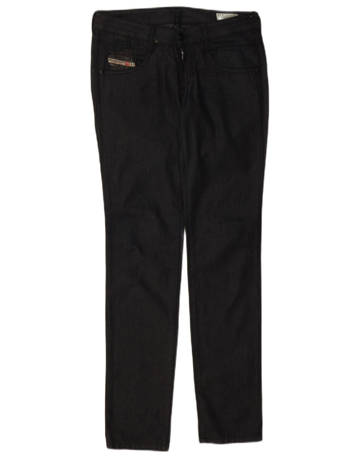 Jeans slim da donna Diesel Clush W27 L32 cotone nero