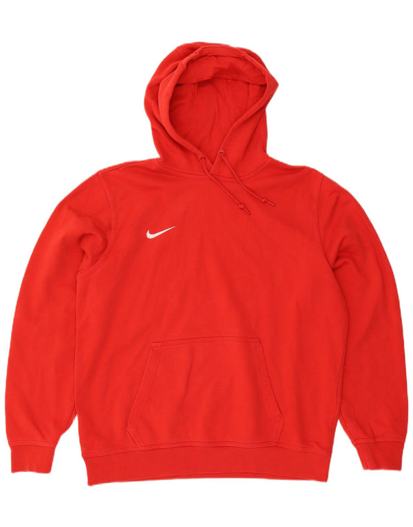Felpa con cappuccio da uomo Nike Large rossa