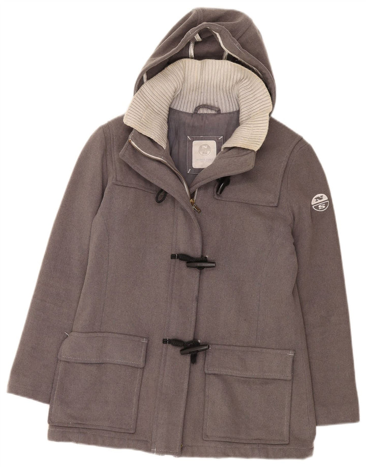 Montgomery con cappuccio da donna North Sails UK 10 Small in lana grigia