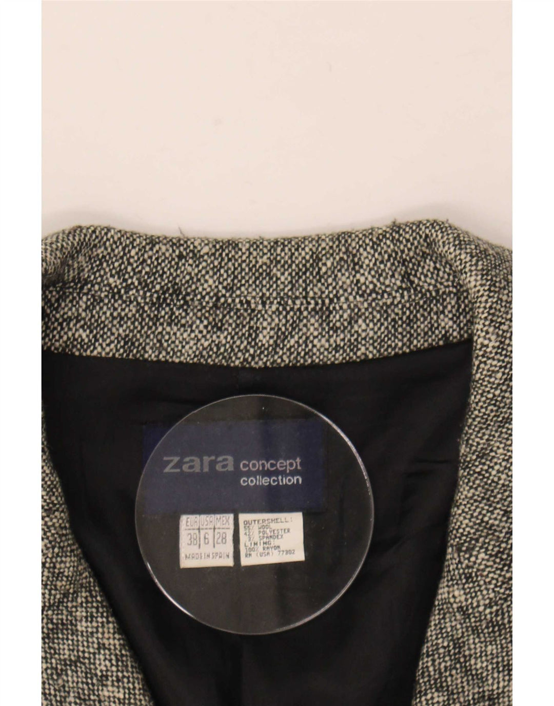 Soprabito oversize da donna Zara EU 38 piccolo in lana grigia