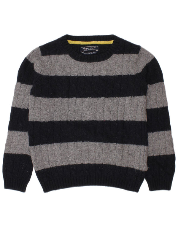 Maglione maglione girocollo per ragazzi Massimo Dutti 5-6 anni a righe blu navy