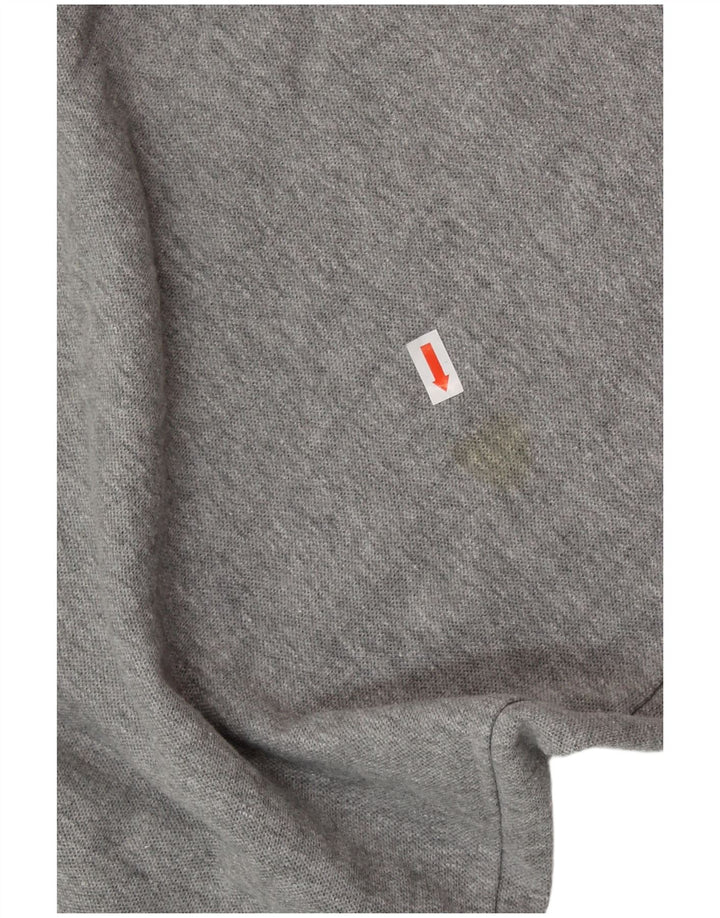 Polo ASICS da uomo grande in cotone screziato grigio