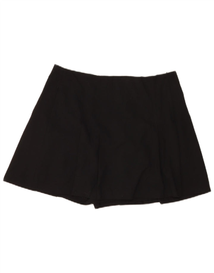Minigonna Skort da donna Zara grande W30 poliestere nero