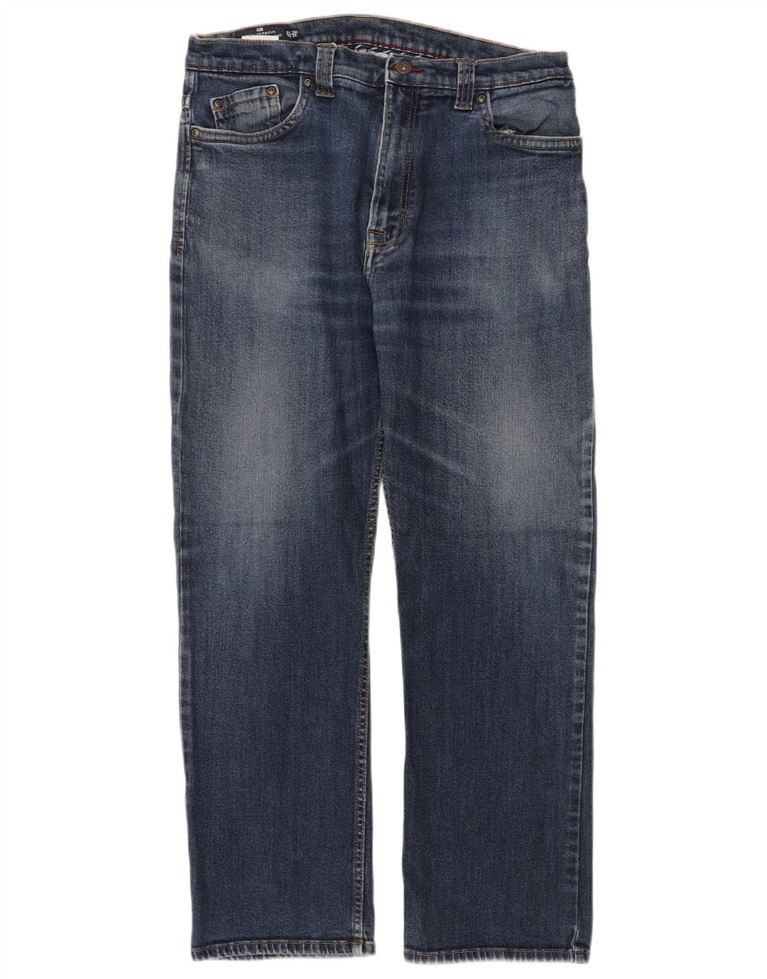 Jeans dritti da uomo Marks & Spencer Blue Harbour W36 L29 cotone blu