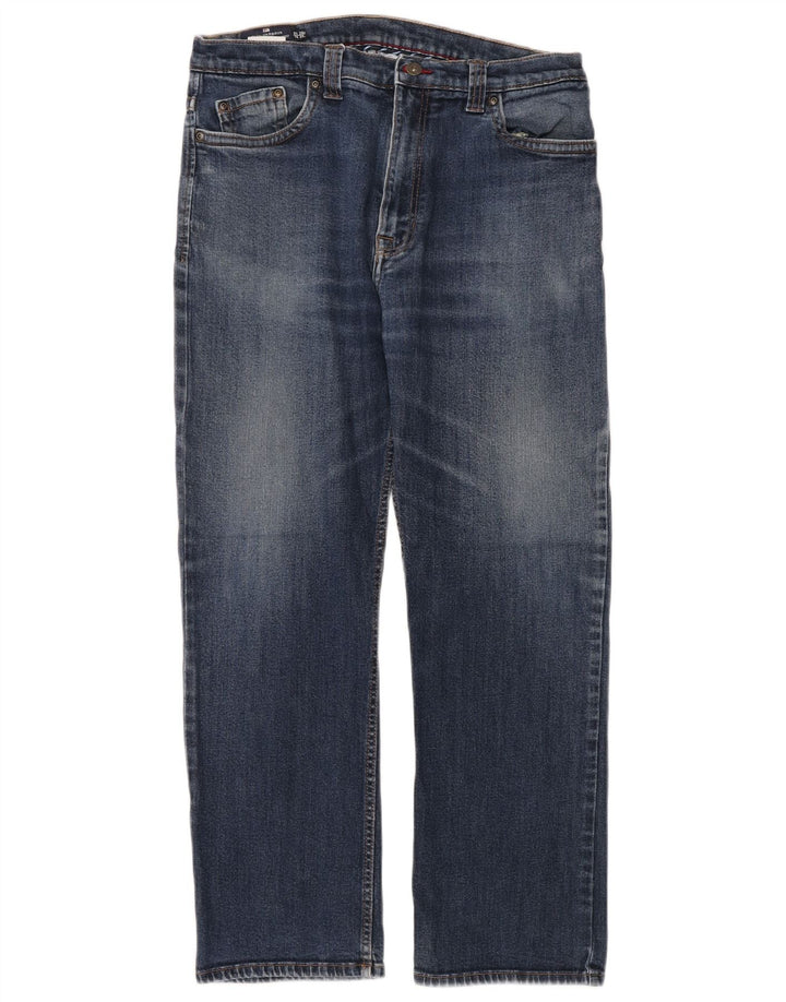 Jeans dritti da uomo Marks & Spencer Blue Harbour W36 L29 cotone blu