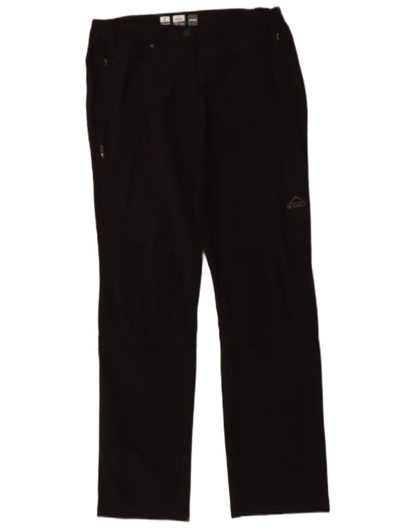 MC KINLEY Womens Hiking Trousers UK 12 Medium W30 L32 Black Polyamide
