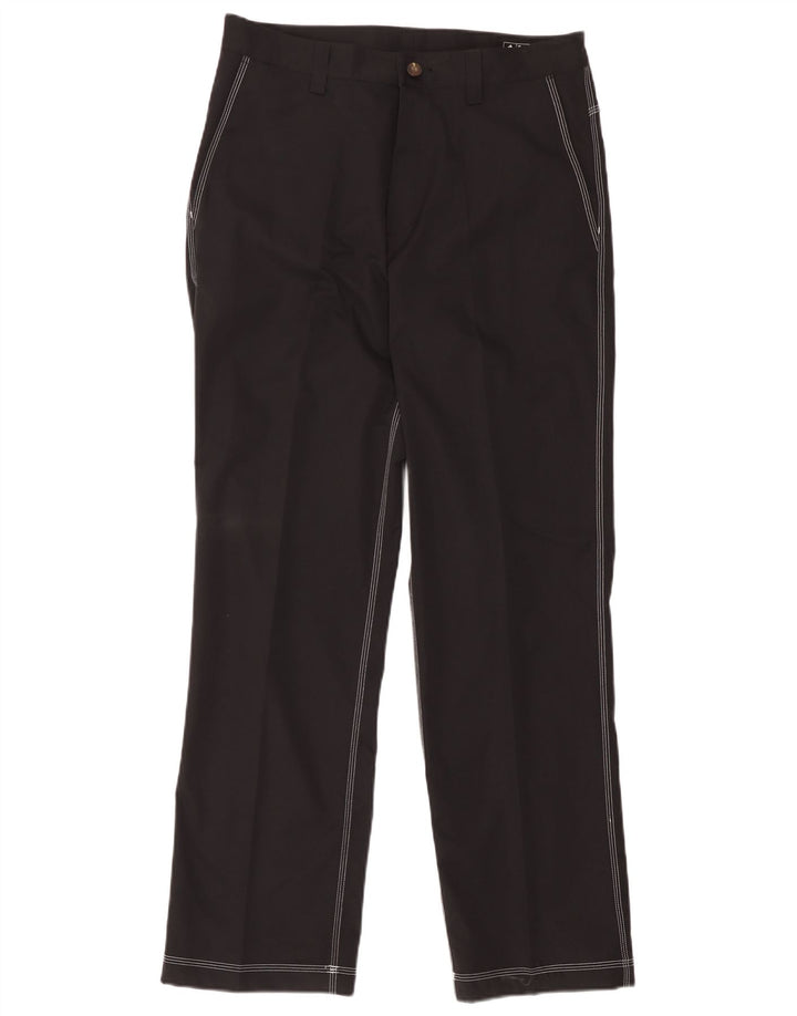Pantaloni chino dritti Adidas Climacool da uomo W34 L32 poliestere nero