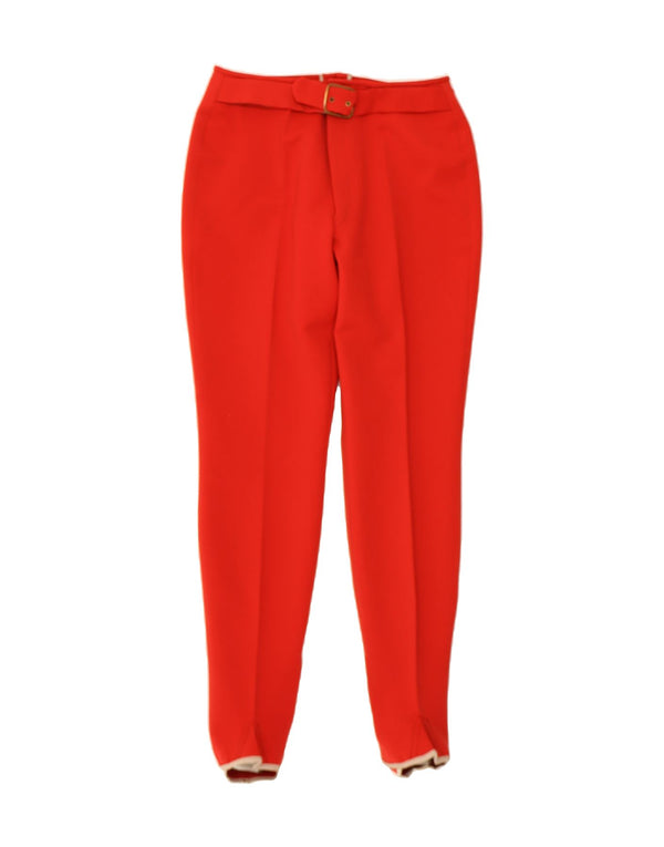 BOGNER Womens Stirrup Casual Trousers EU 40 Medium W28 L30 Red Wool