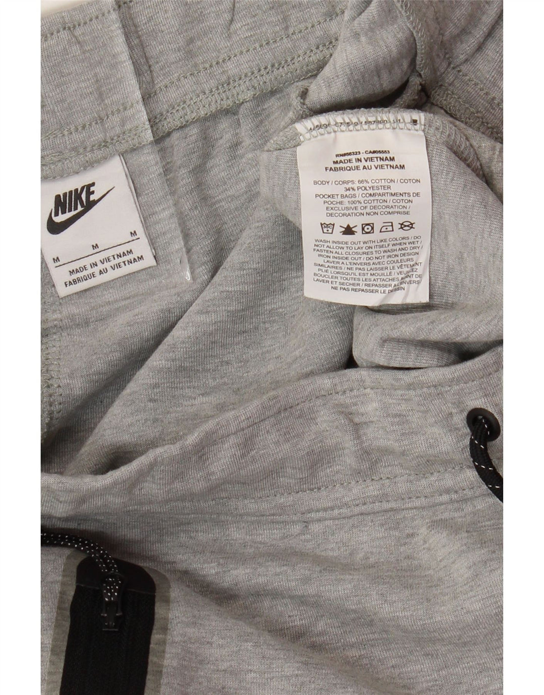 Pantaloni da tuta da uomo NIKE in cotone grigio medio