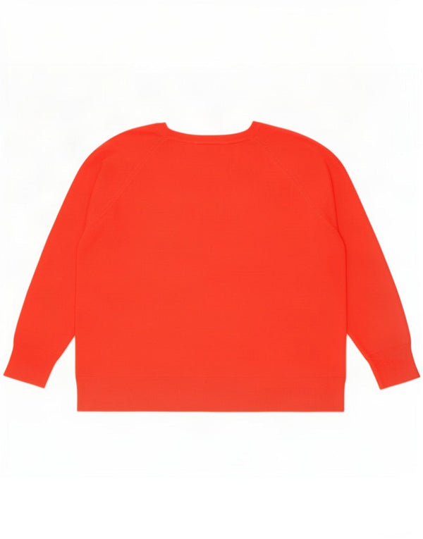 Maglione maglione con scollo a barca da donna Zara UK 18 XL rosso