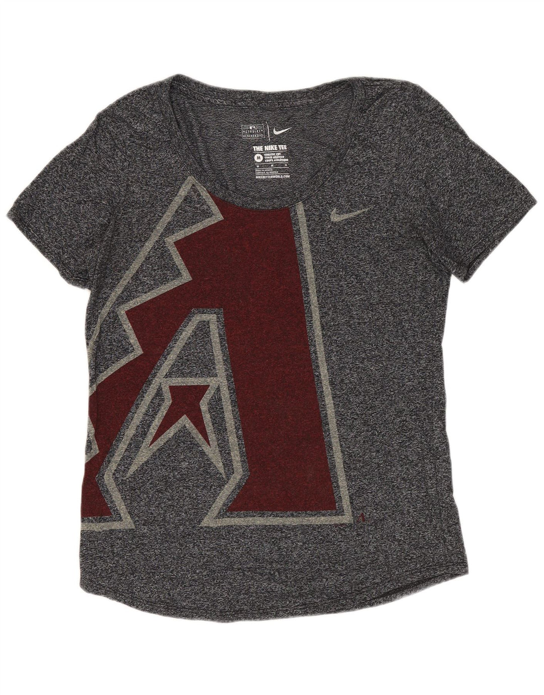 T-shirt grafica NIKE da donna Arizona Diamondbacks Top UK 12 Grigio medio