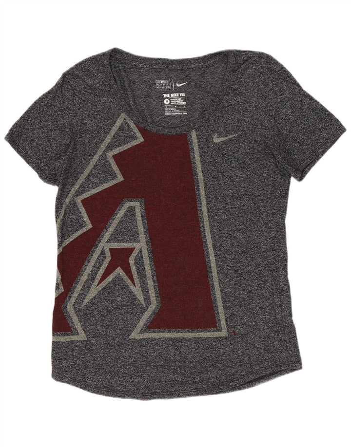 T-shirt grafica NIKE da donna Arizona Diamondbacks Top UK 12 Grigio medio