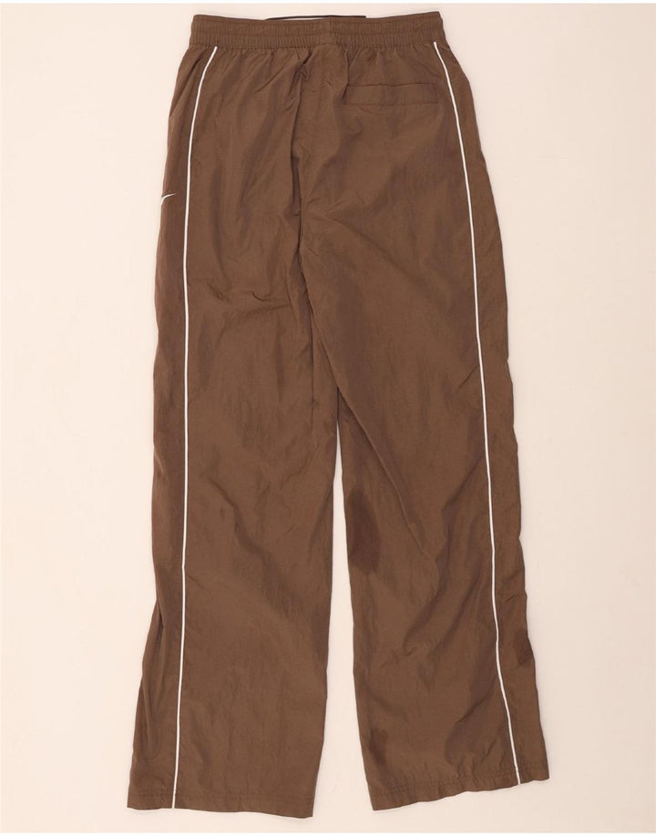 NIKE Mens Tracksuit Trousers Small Brown Nylon
