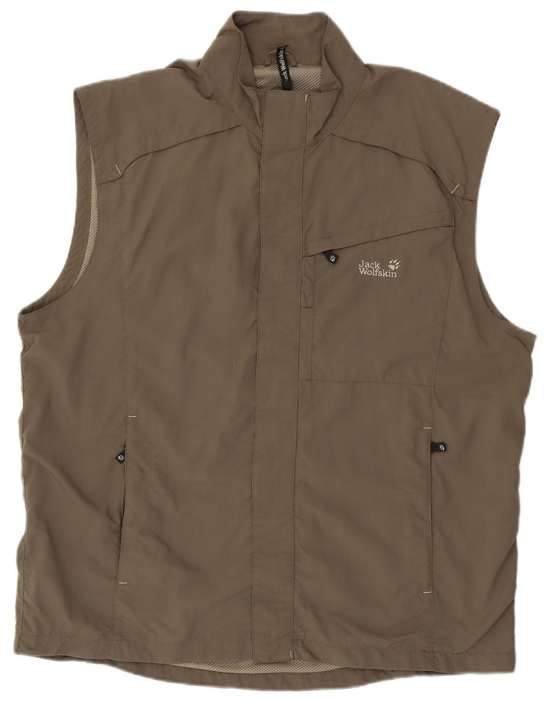 JACK WOLFSKIN Giacca da tuta senza maniche da uomo UK 46/48 2XL Grigio