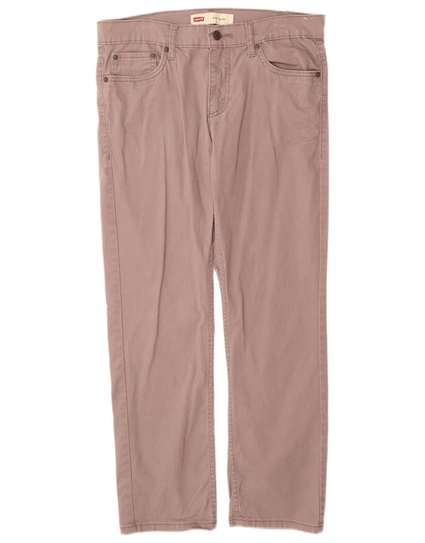 Levi's Ragazzi 511 Pantaloni Casual Slim 13-14 Anni W33 L28 Cotone Grigio