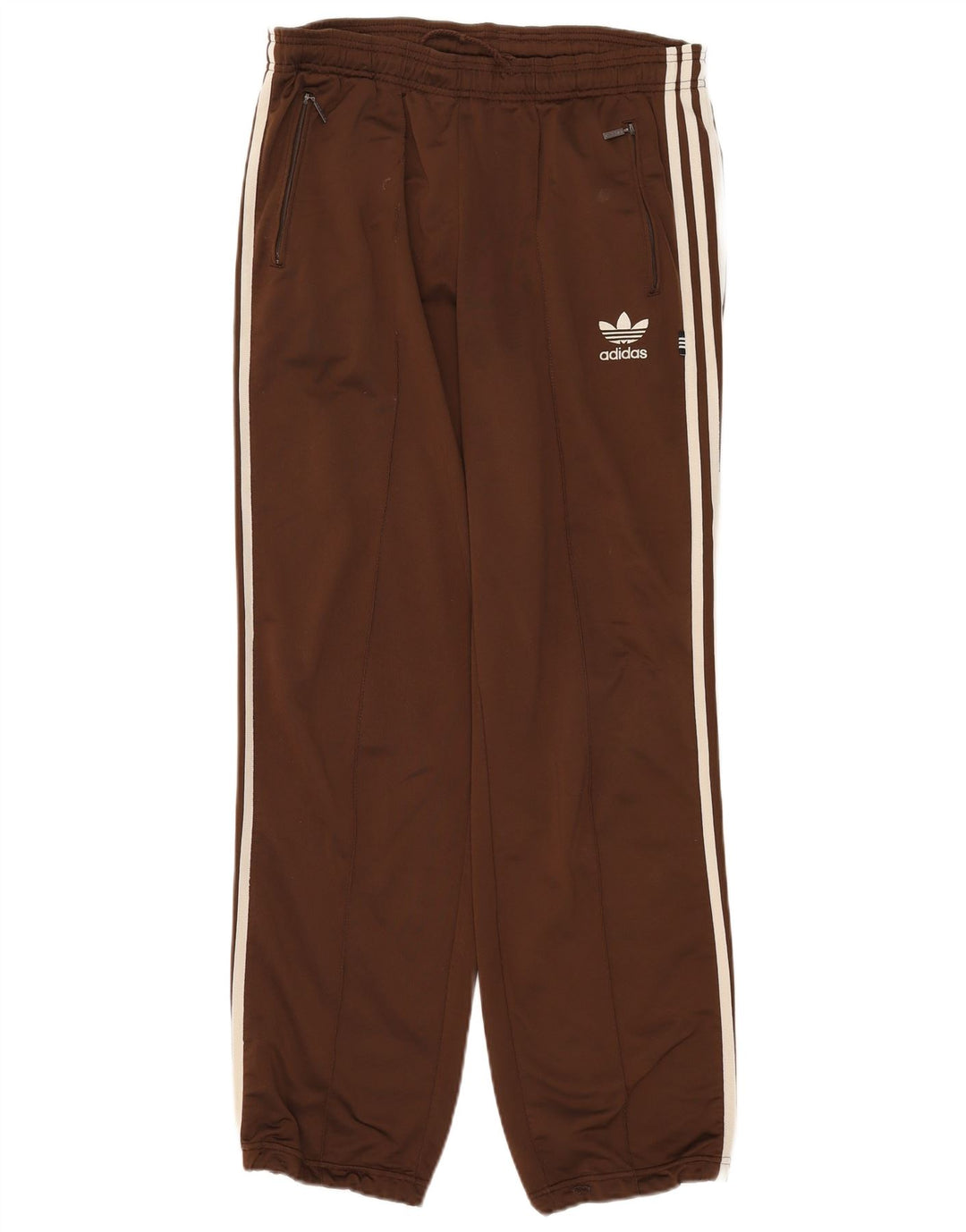 Pantaloni da tuta da uomo Adidas Joggers UK 38/40 Poliestere marrone medio