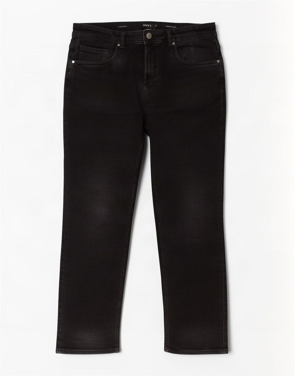 Jeans dritti vestibilità regolare da uomo di Dack IT 54 2XL W36 L28 neri