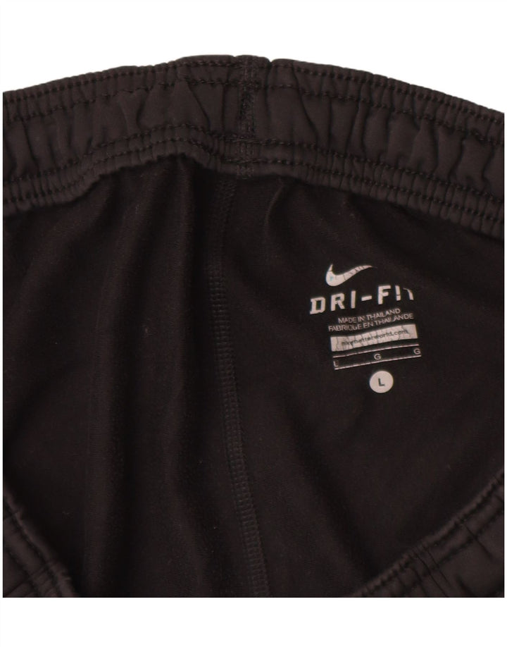 Pantaloni da tuta Nike Dri Fit da uomo, grandi, in poliestere nero