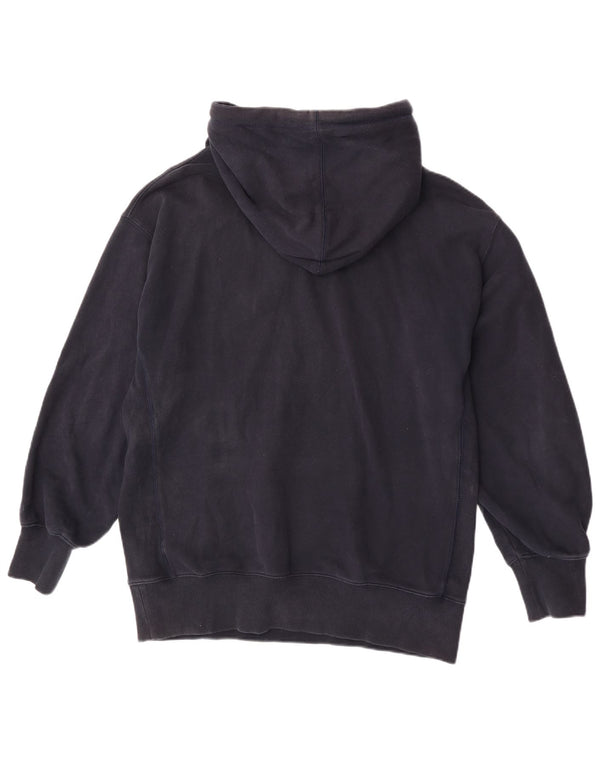 Felpa con cappuccio da uomo vestibilità ampia Superdry XS in cotone blu navy