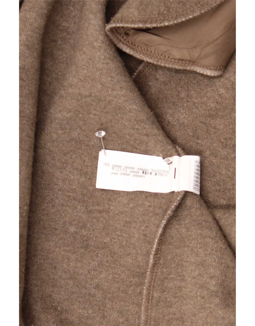 Cappotto Zara da donna UK 16 grande poliestere marrone
