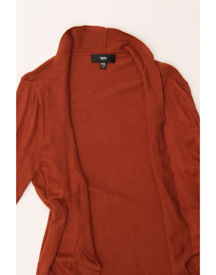 MOSSIMO Womens Open Cardigan Sweater UK 20 2XL Orange Vintage Mossimo and Second-Hand Mossimo from Messina Hembry 