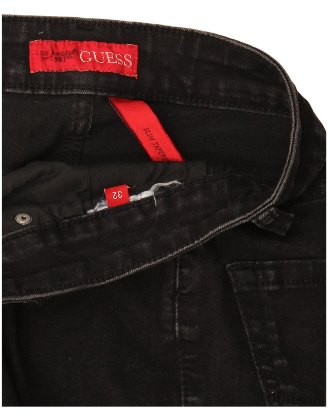 Jeans Guess Slim affusolati da donna W32 L27 Neri
