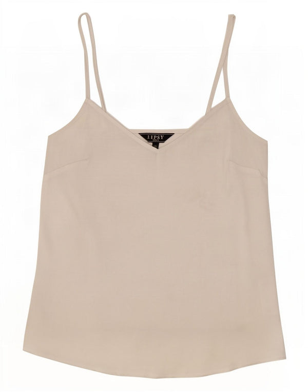 Lipsy Womens Cami Top UK 8 Small White Polyester