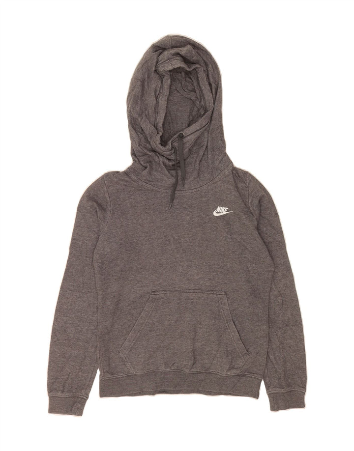 NIKE Womens Hoodie Jumper UK 10 Small Grey Cotton Vintage Nike and Second-Hand Nike from Messina Hembry 