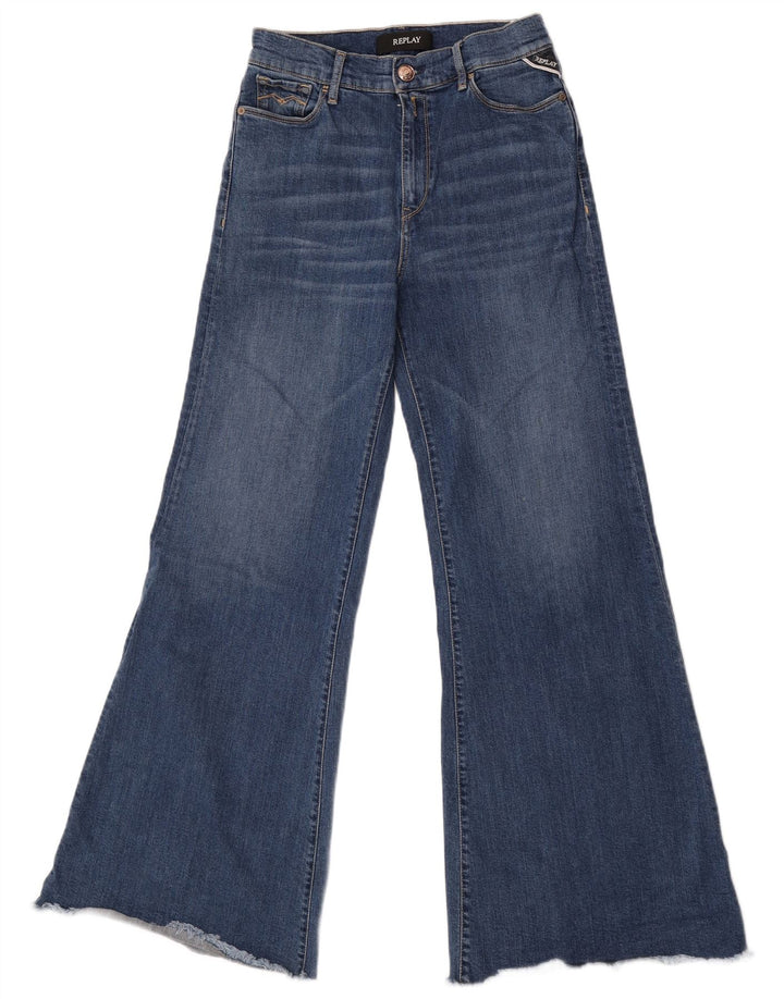 Jeans svasati da donna Replay W29 L32 cotone blu