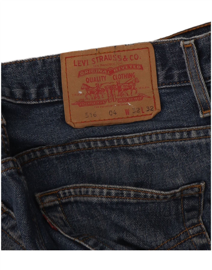 Jeans Levi's 516 Bootcut da donna W32 L32 Blu