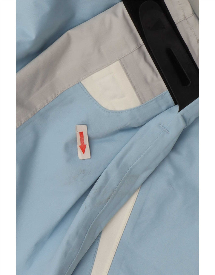 Musto Giacca antipioggia grafica da donna UK 14 Large Blu Colourblock Nylon