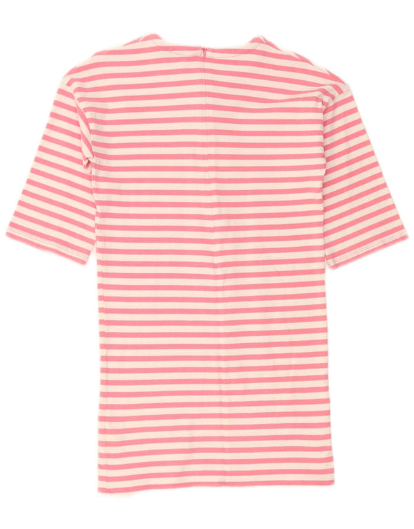 Abito T-shirt per ragazze Tommy Hilfiger con maniche a 3/4 11-12 anni a righe rosa
