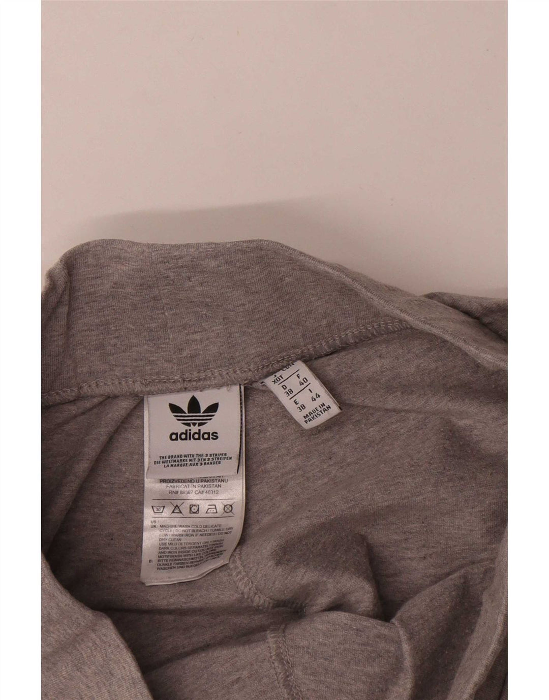 Leggings Adidas da donna UK 12 cotone chiazzato grigio medio