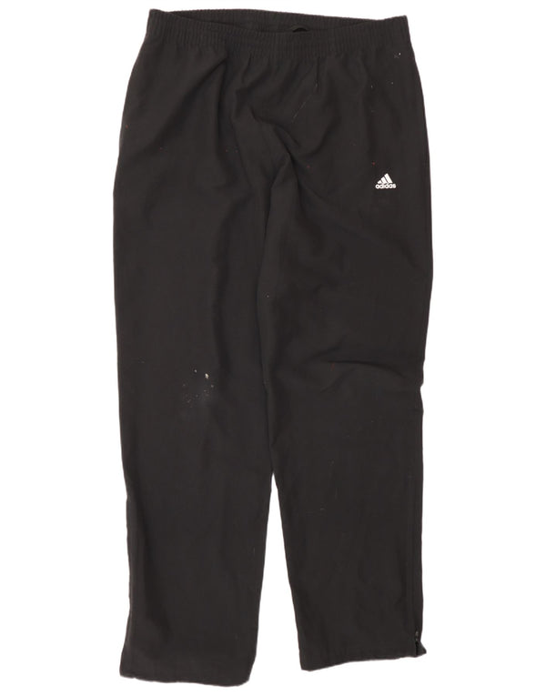 Pantaloni da tuta da uomo Adidas Large neri in poliestere