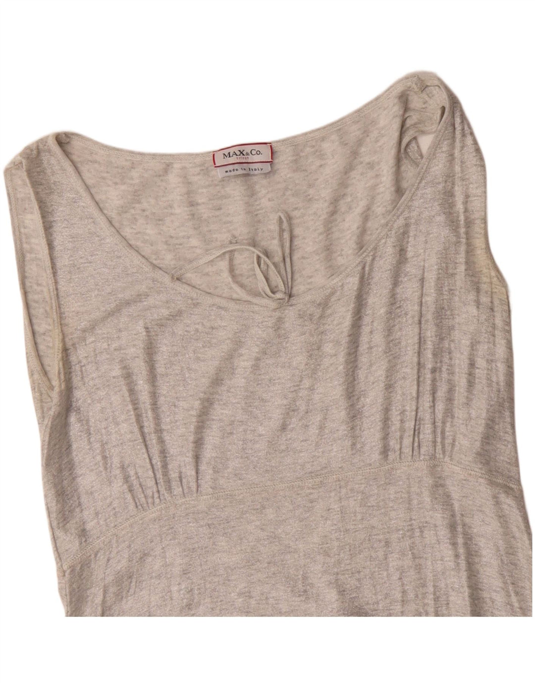 Top camicetta senza maniche da donna Max & Co. UK 8 piccolo grigio chiazzato