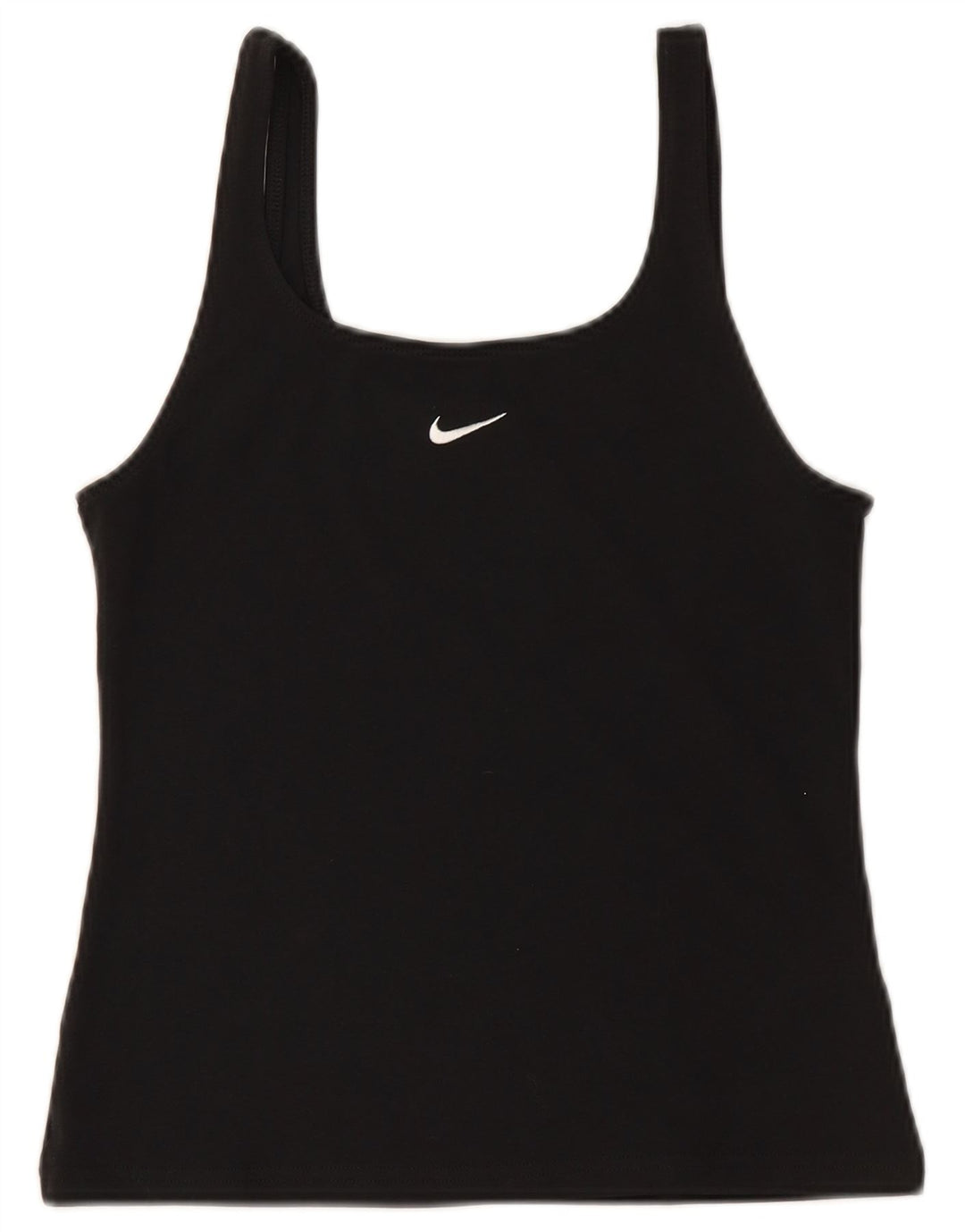 Canottiera corta NIKE da donna UK 12 cotone nero medio