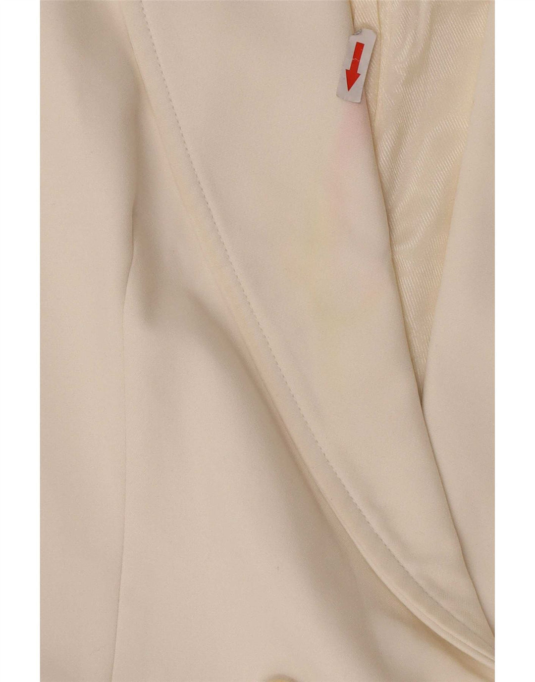 Giacca blazer doppiopetto senza maniche da donna Zara UK 12 colore bianco medio