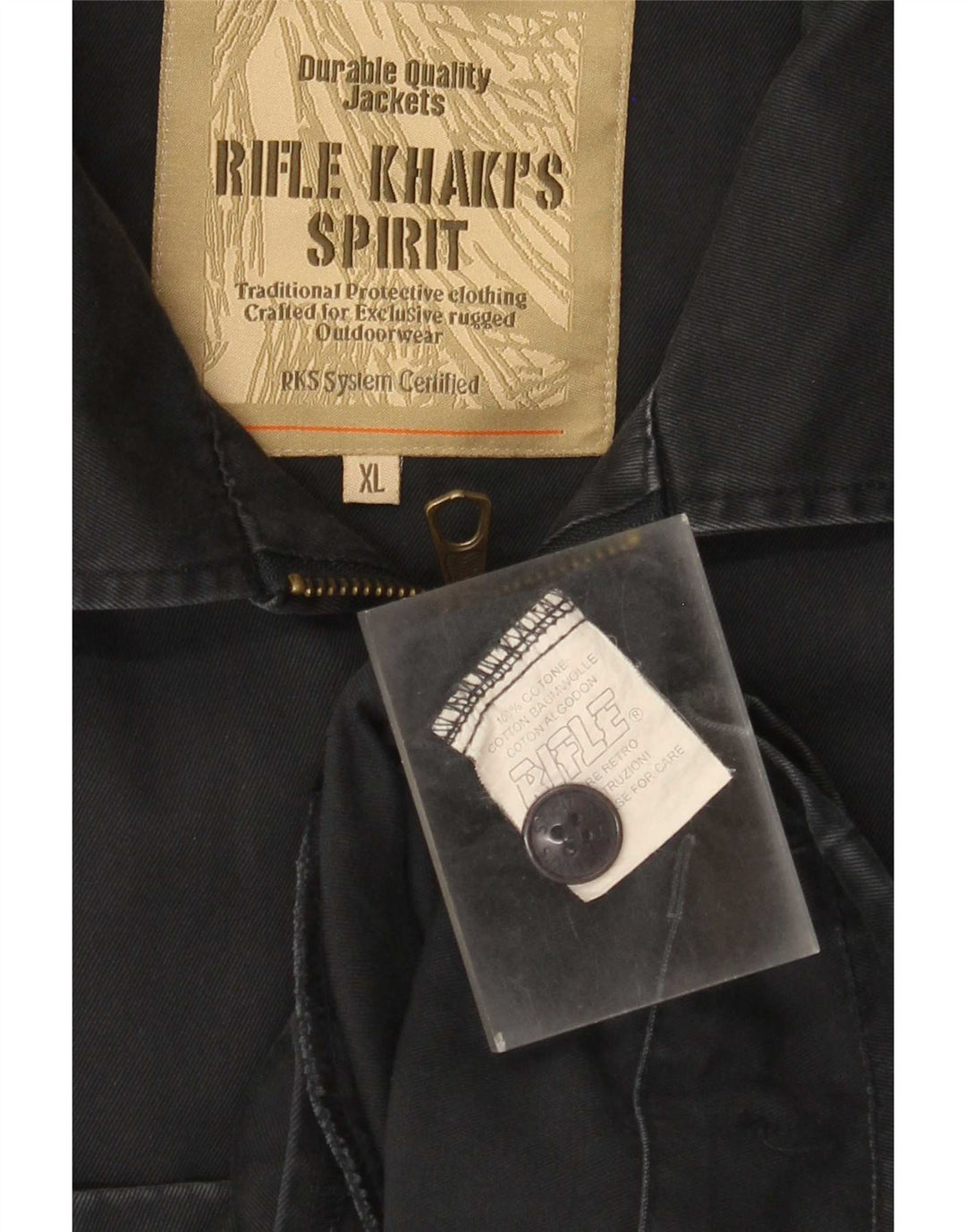 Giubbotto bomber da uomo Rifle UK 42 XL Cotone blu navy
