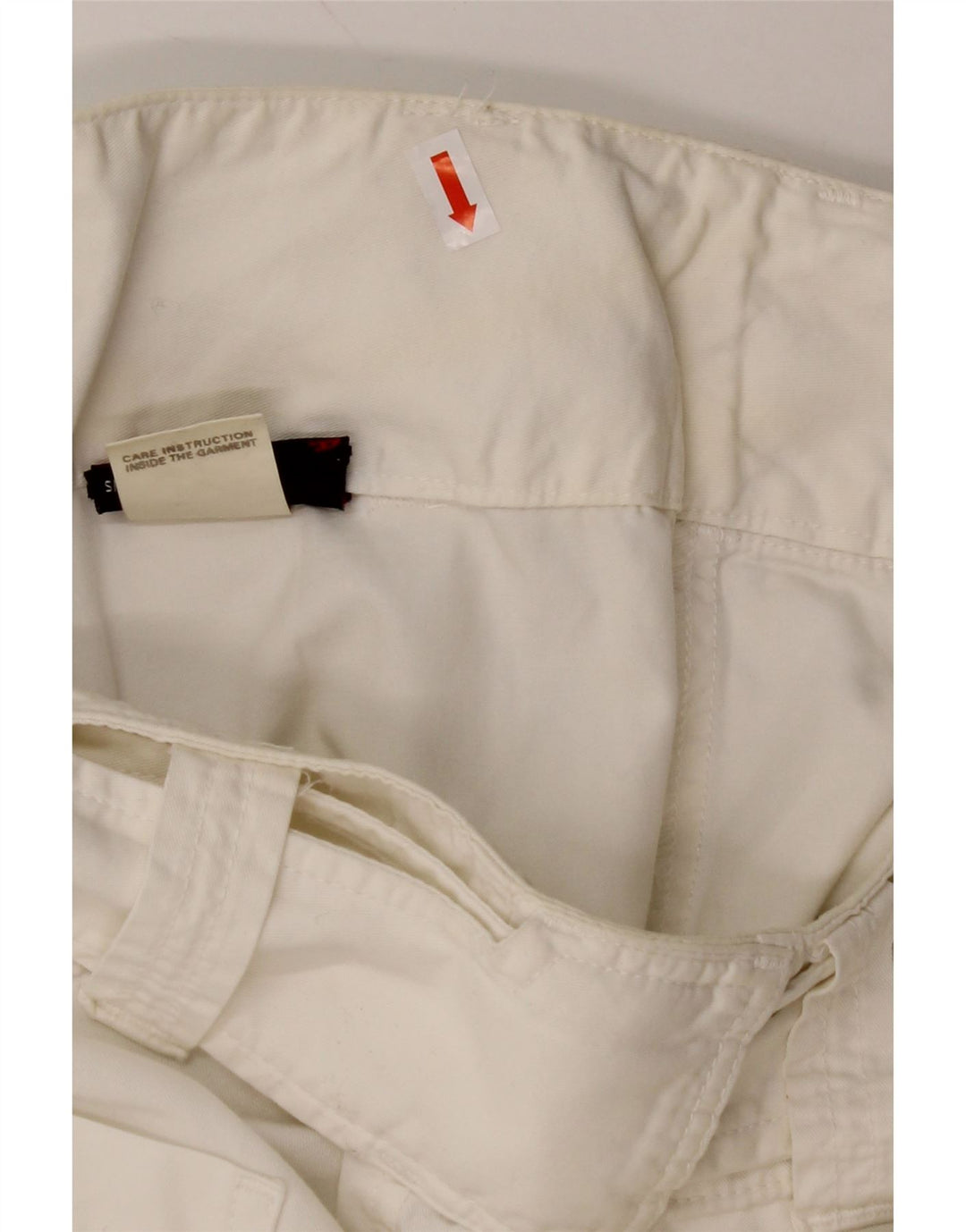 Pantaloni chino larghi da donna DIESEL W28 L31 cotone bianco